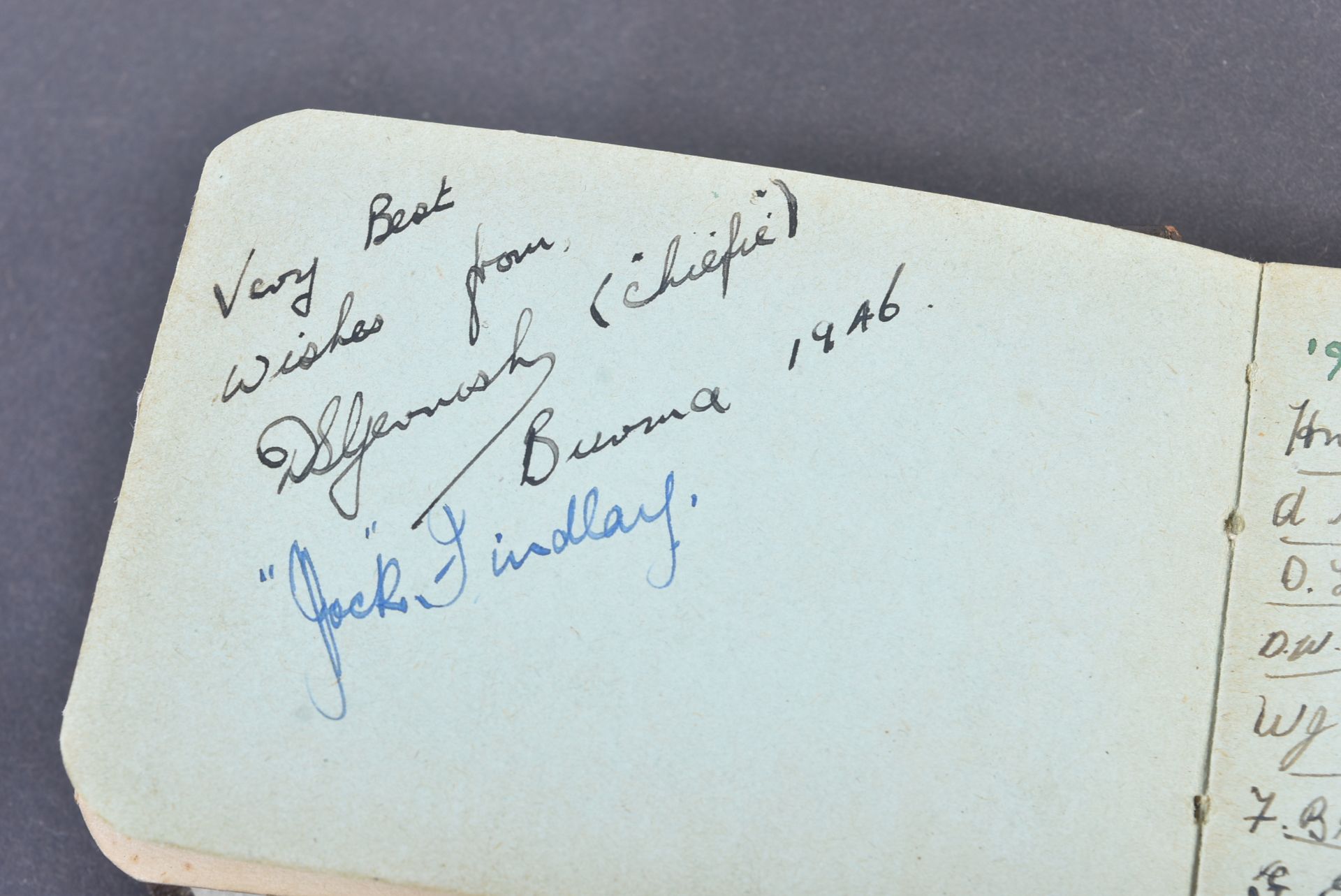 WWII SECOND WORLD WAR RAF AIRMAN'S AUTOGRAPH BOOK - Image 4 of 6