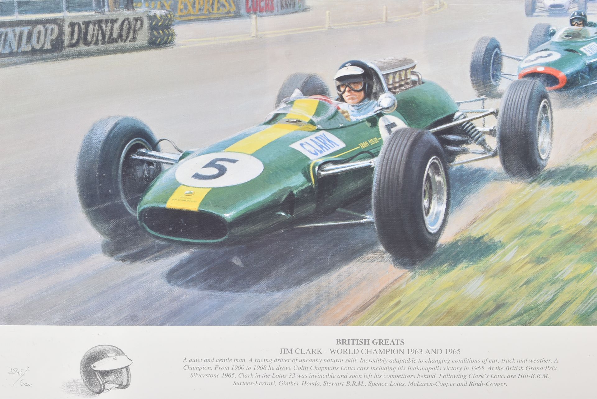 FORMULA 1 RACING - TONY SMITH - BRITISH GREATS - SIGNED PRINT - Bild 2 aus 5