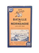 EARLY MICHELIN GUIDE OF THE NORMANDY LANDINGS 1944