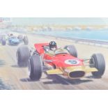 FORMULA 1 RACING - TONY SMITH - BRITISH GREATS - SIGNED PRINT