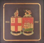 MID 20TH CENTURY VINTAGE GREAT WESTERN RAILWAYS COAT OF ARMS