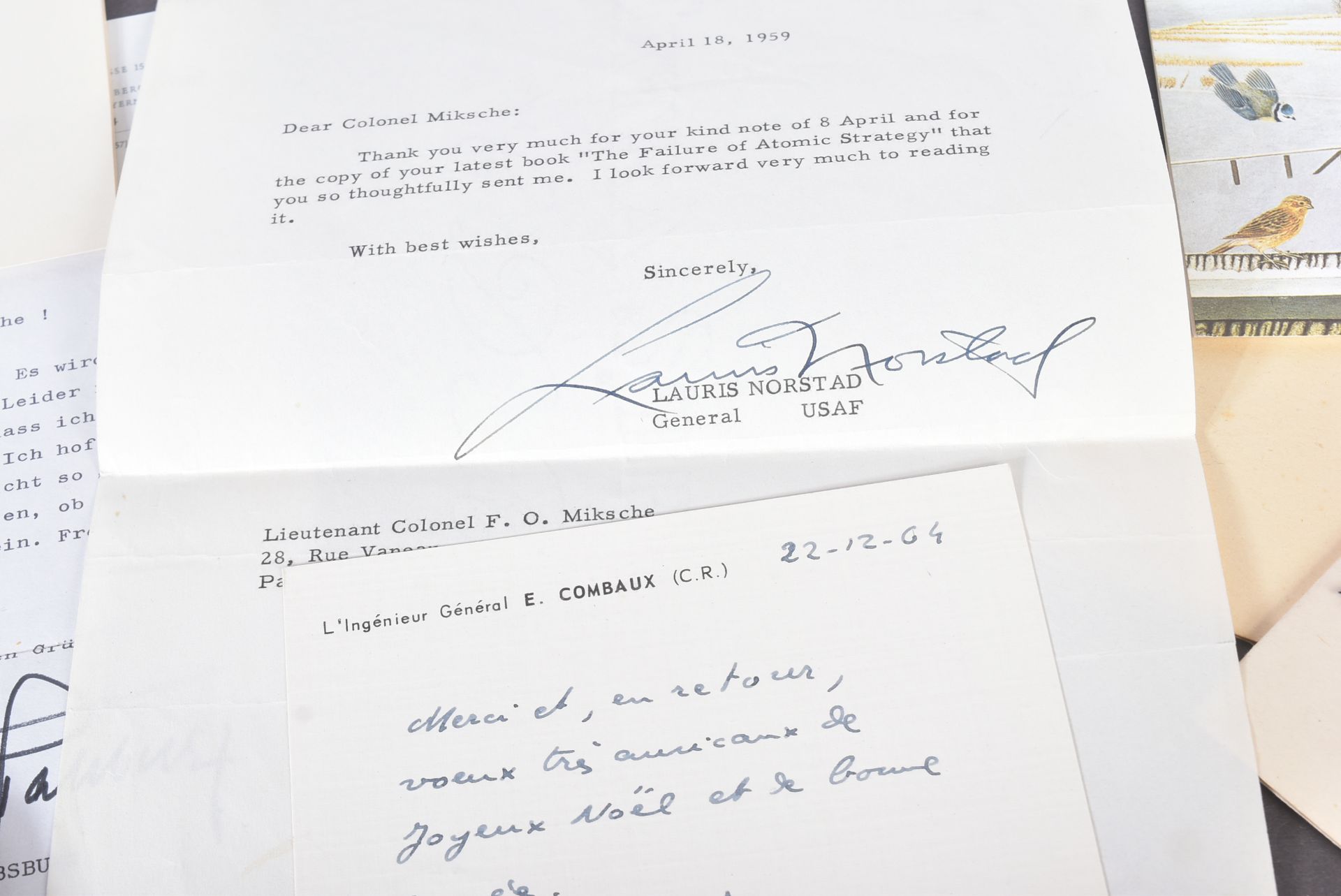 AUTOGRAPH ALBUM INCLUDING LETTER FROM DWIGHT EISENHOWER - Image 3 of 9