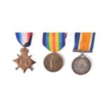 WWI FIRST WORLD WAR MEDAL TRIO - MONMOUTH REGIMENT