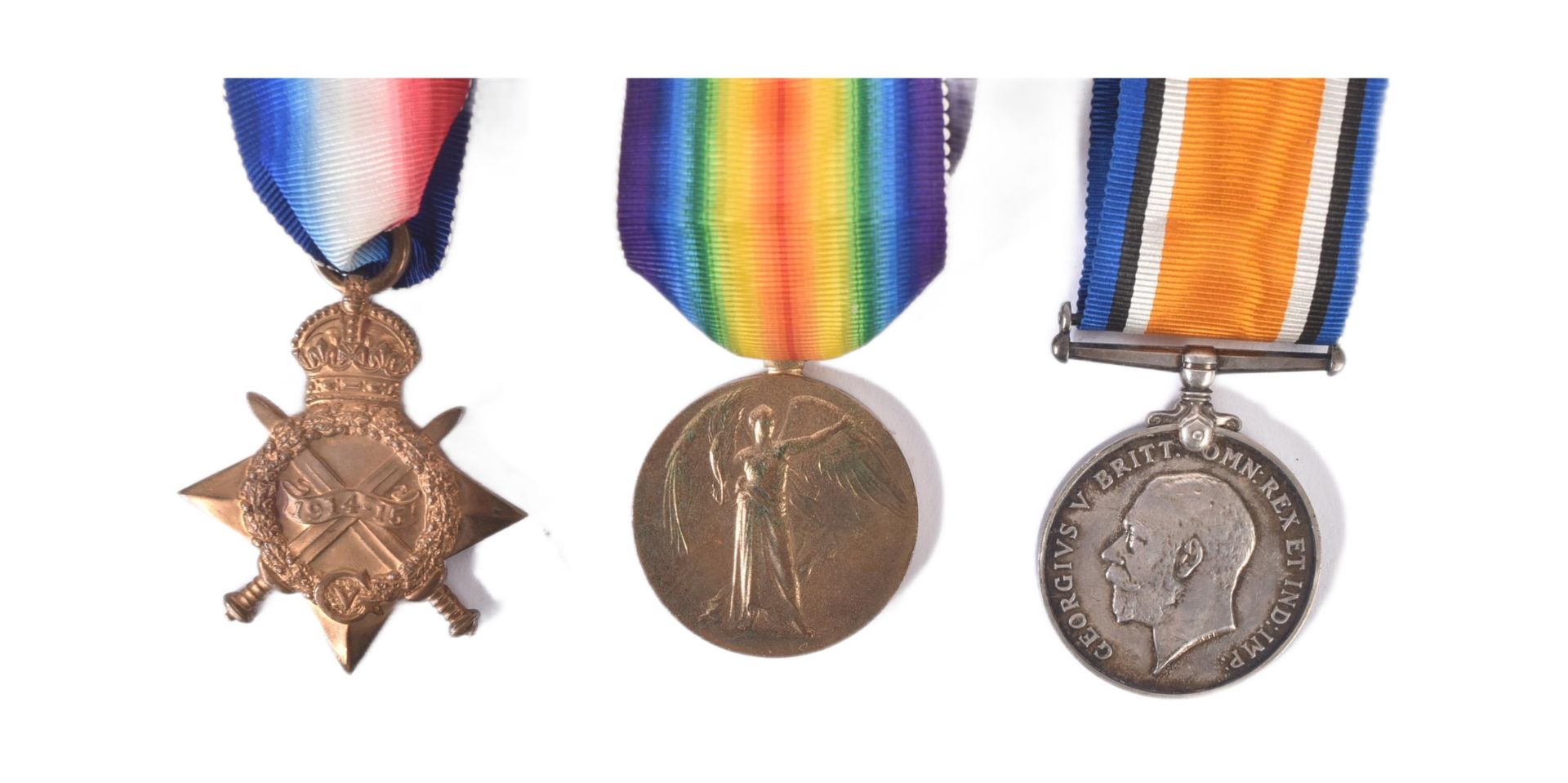 WWI FIRST WORLD WAR MEDAL TRIO - MONMOUTH REGIMENT