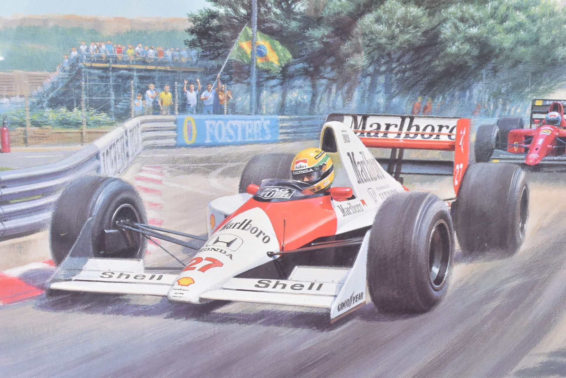 FORMULA 1 RACING - TONY SMITH - AYRTON SENNA - SIGNED PRINT - Bild 2 aus 5