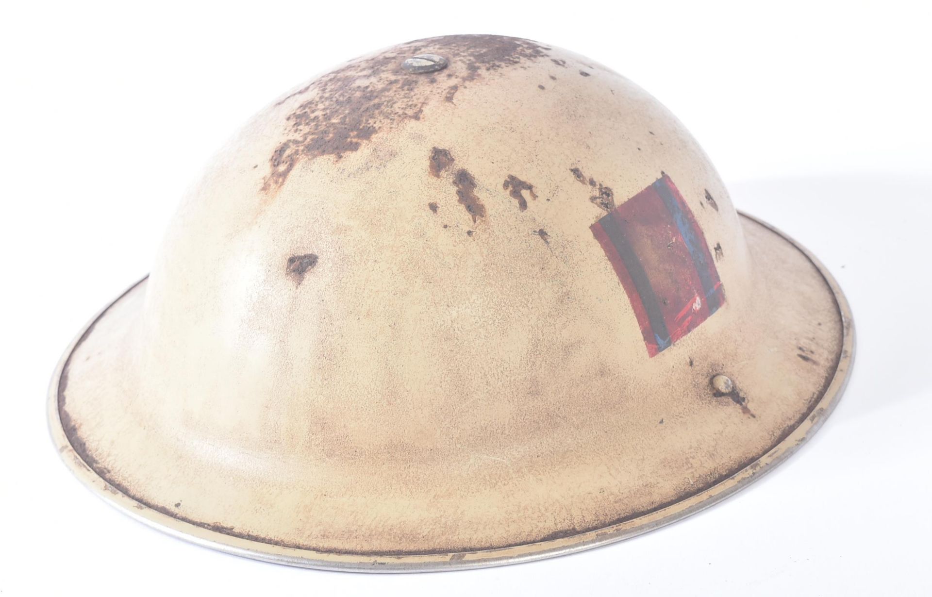 WWII SECOND WORLD WAR BRITISH ROYAL ENGINEERS MKII HELMET - Image 5 of 5