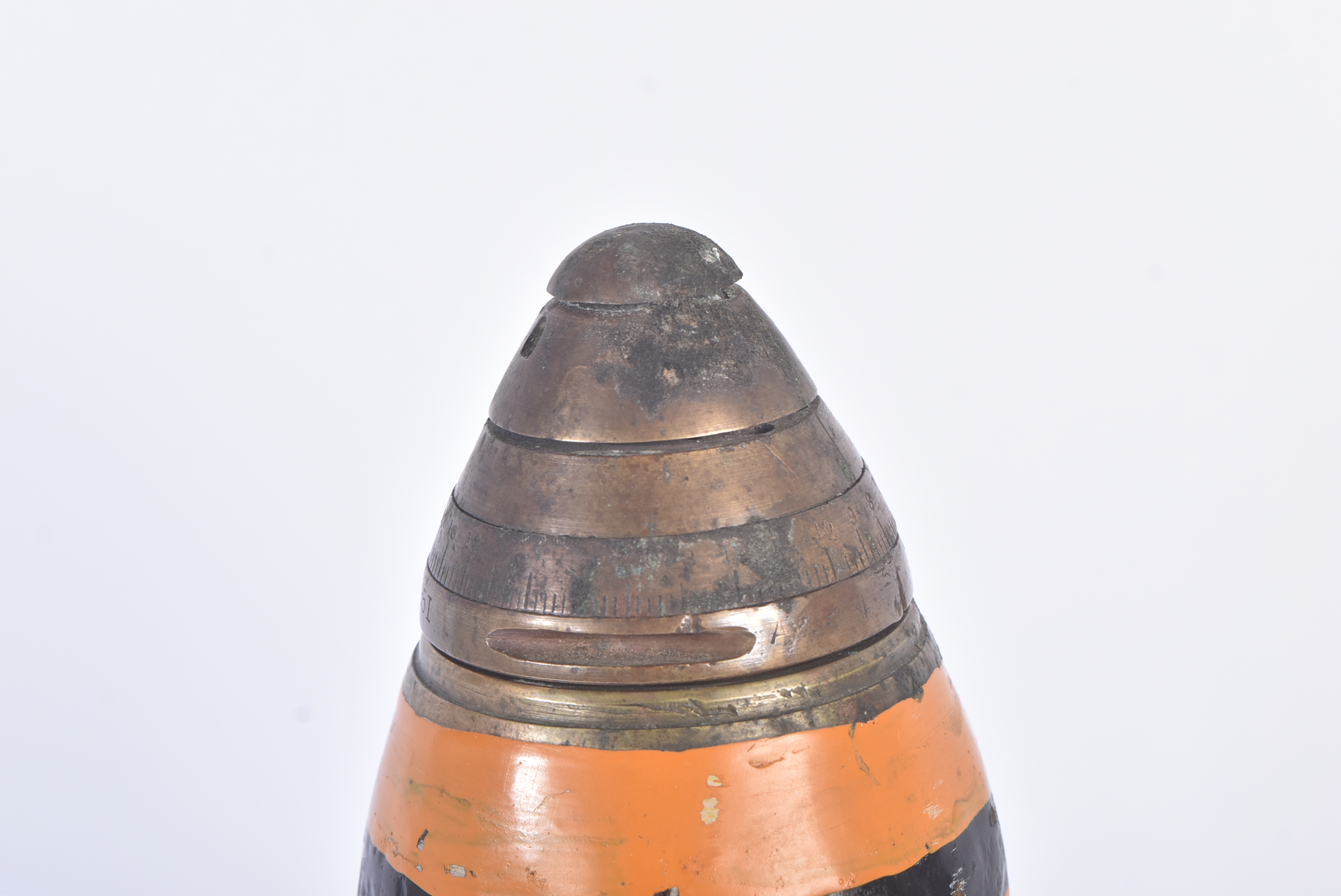 FIRST WORLD WAR BRITISH 18 POUNDER SHRAPNEL SHELL & CARTRIDGE - Image 4 of 8