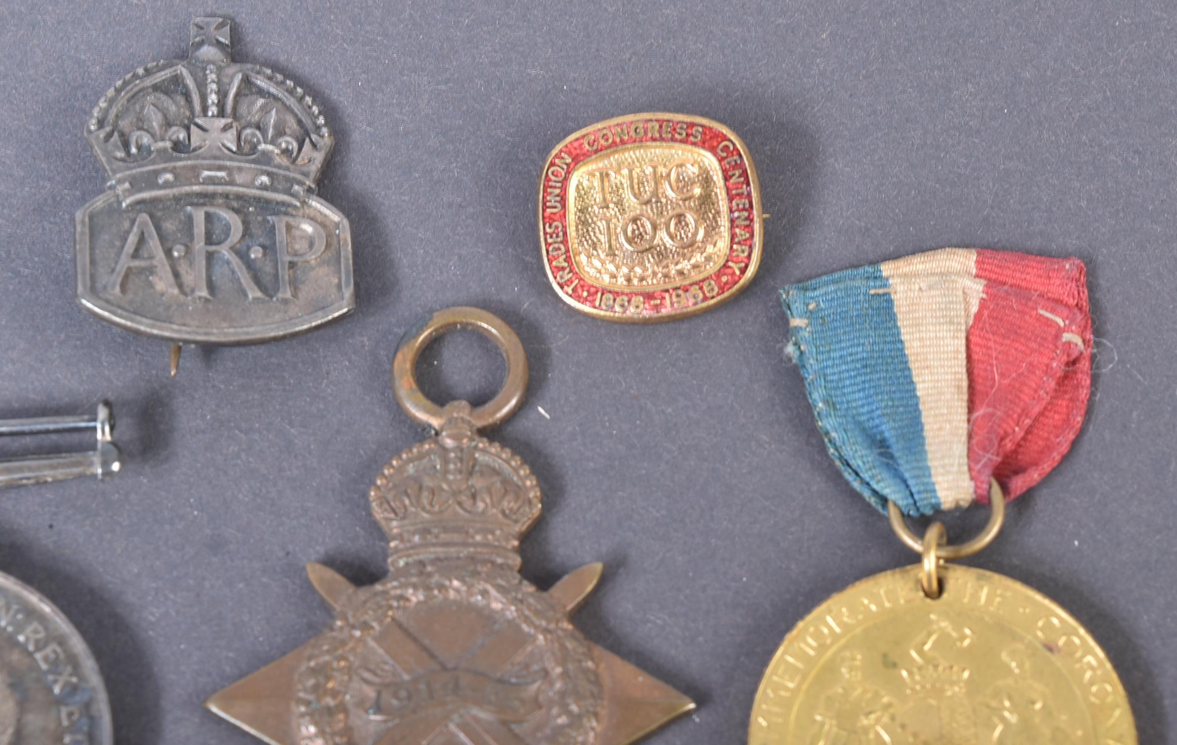 WWI FIRST WORLD WAR MEDAL TRIO & BADGES - ARMY SERVICE CORPS - Image 5 of 5