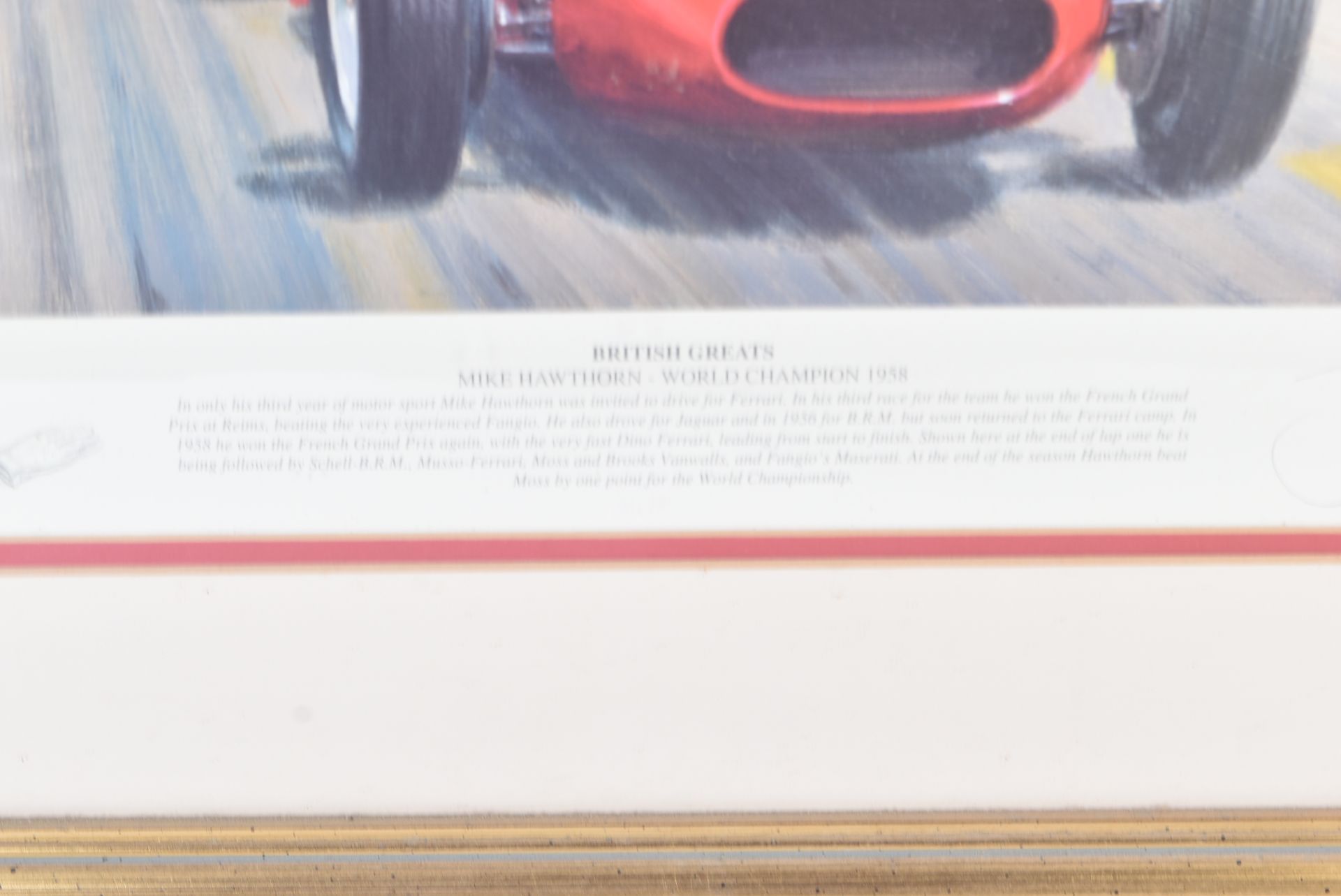 FORMULA 1 RACING - TONY SMITH - BRITISH GREATS - SIGNED PRINT - Bild 5 aus 6