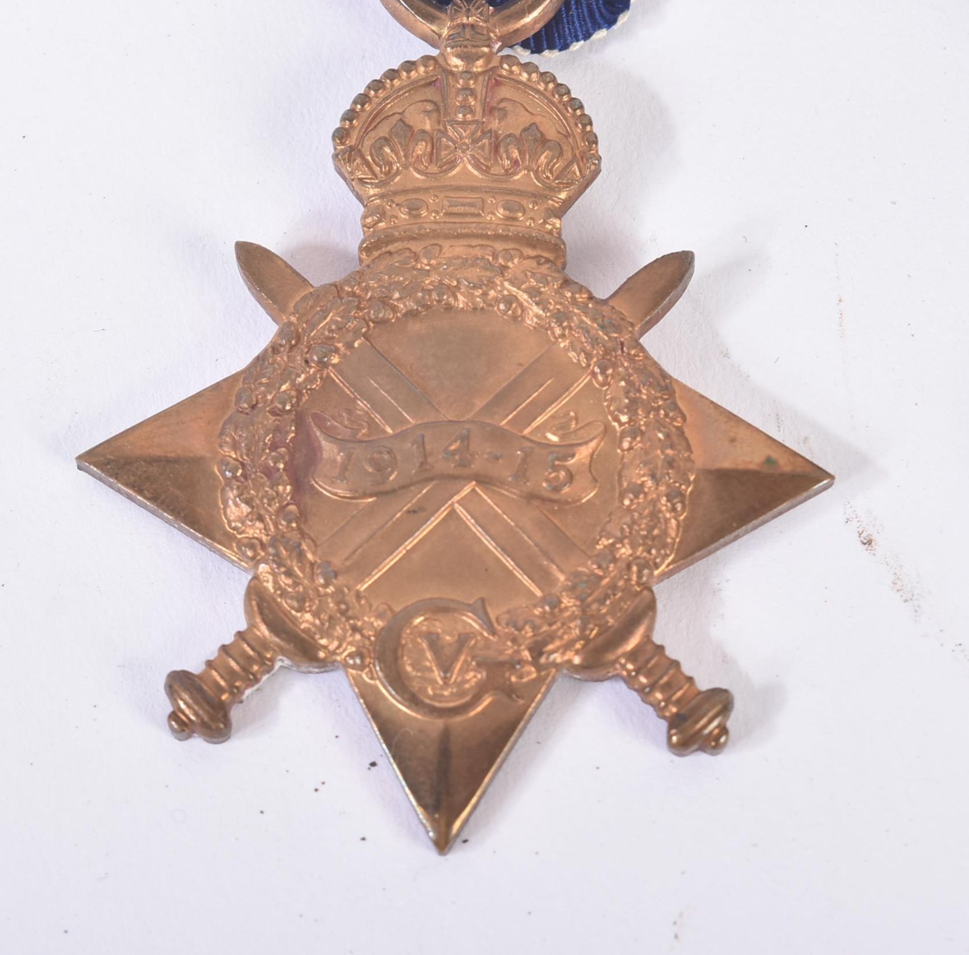 WWI FIRST WORLD WAR MEDAL TRIO - MONMOUTH REGIMENT - Image 2 of 6