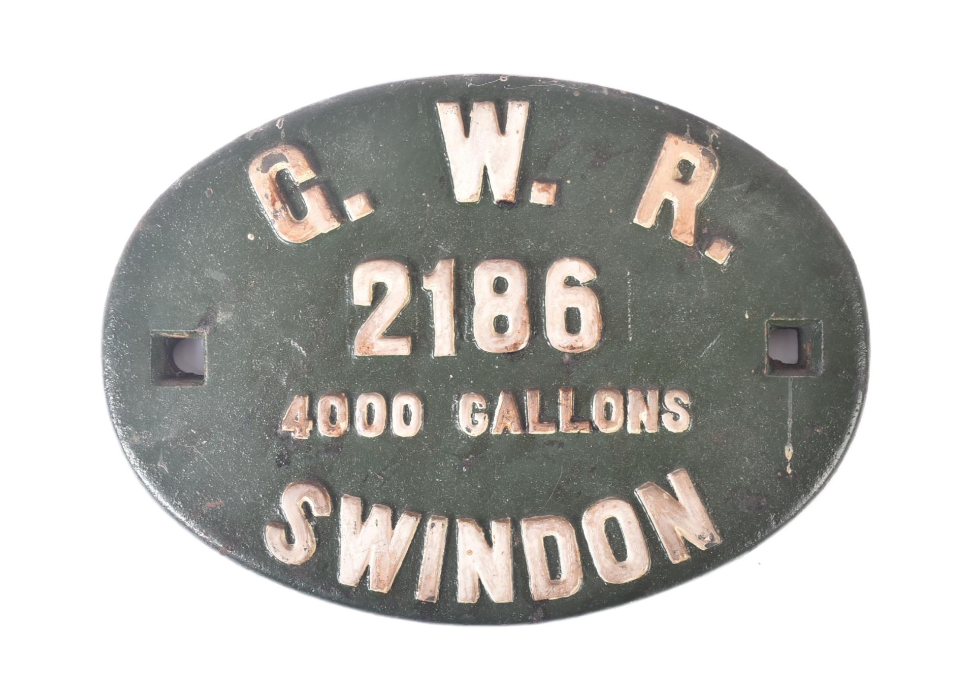 RAILWAYANA - GREAT WESTERN RAILWAYS CAST IRON LOCOMOTIVE PLAQUE