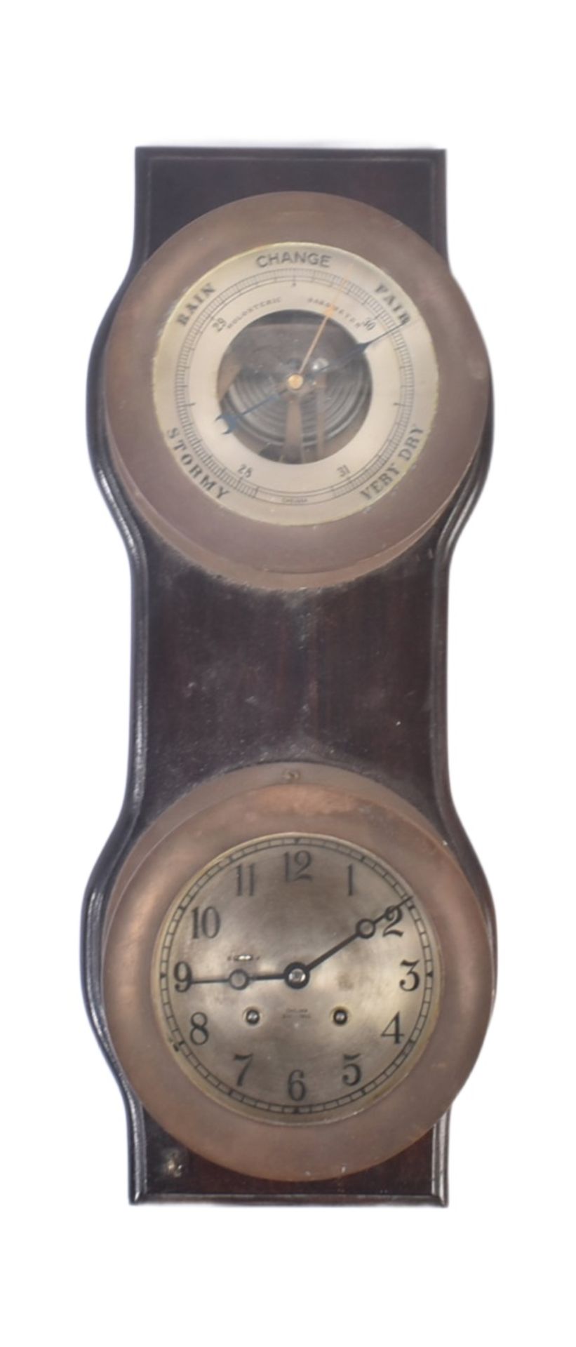 VINTAGE CHELSEA SHIPS BELL CLOCK & HOLOSTERIC BAROMETER