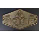 RAILWAY - ORIGINAL 1970S FRENCH MOYSE LOCOMOTIVE PLATE