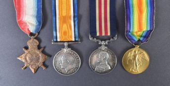 WWI FIRST WORLD WAR MEDAL GROUP - EAST SURREY REGIMENT