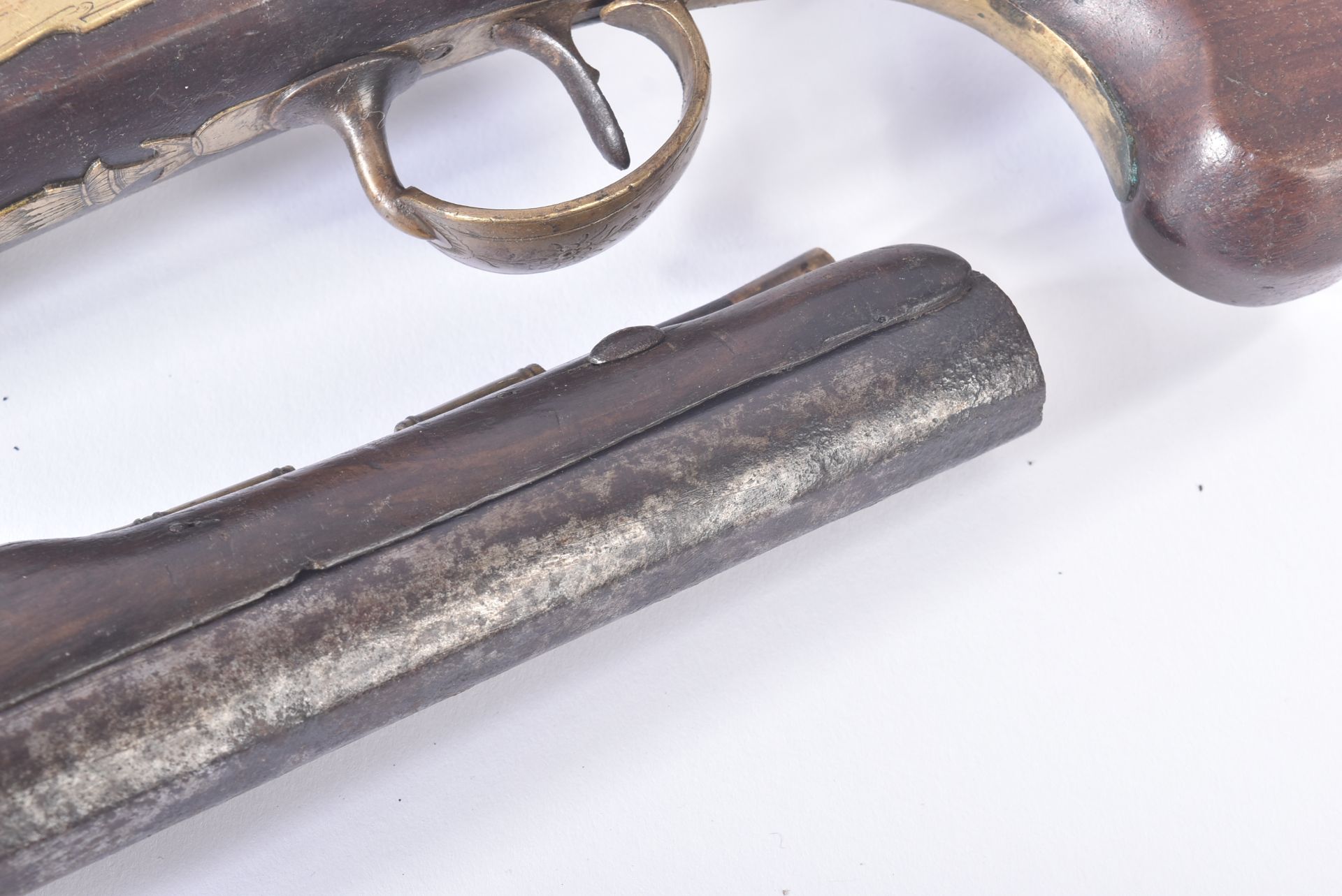 PAIR OF LATE 18TH CENTURY JOHN PROBIN FLINT LOCK PISTOLS - Image 4 of 14