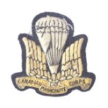 WWII SECOND WORLD WAR CANADIAN PARACHUTE CORPS CLOTH PATCH