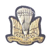 WWII SECOND WORLD WAR CANADIAN PARACHUTE CORPS CLOTH PATCH