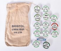 COLLECTION OF VINTAGE PUBLIC SERVICE VEHICLE CONDUCTOR BADGES