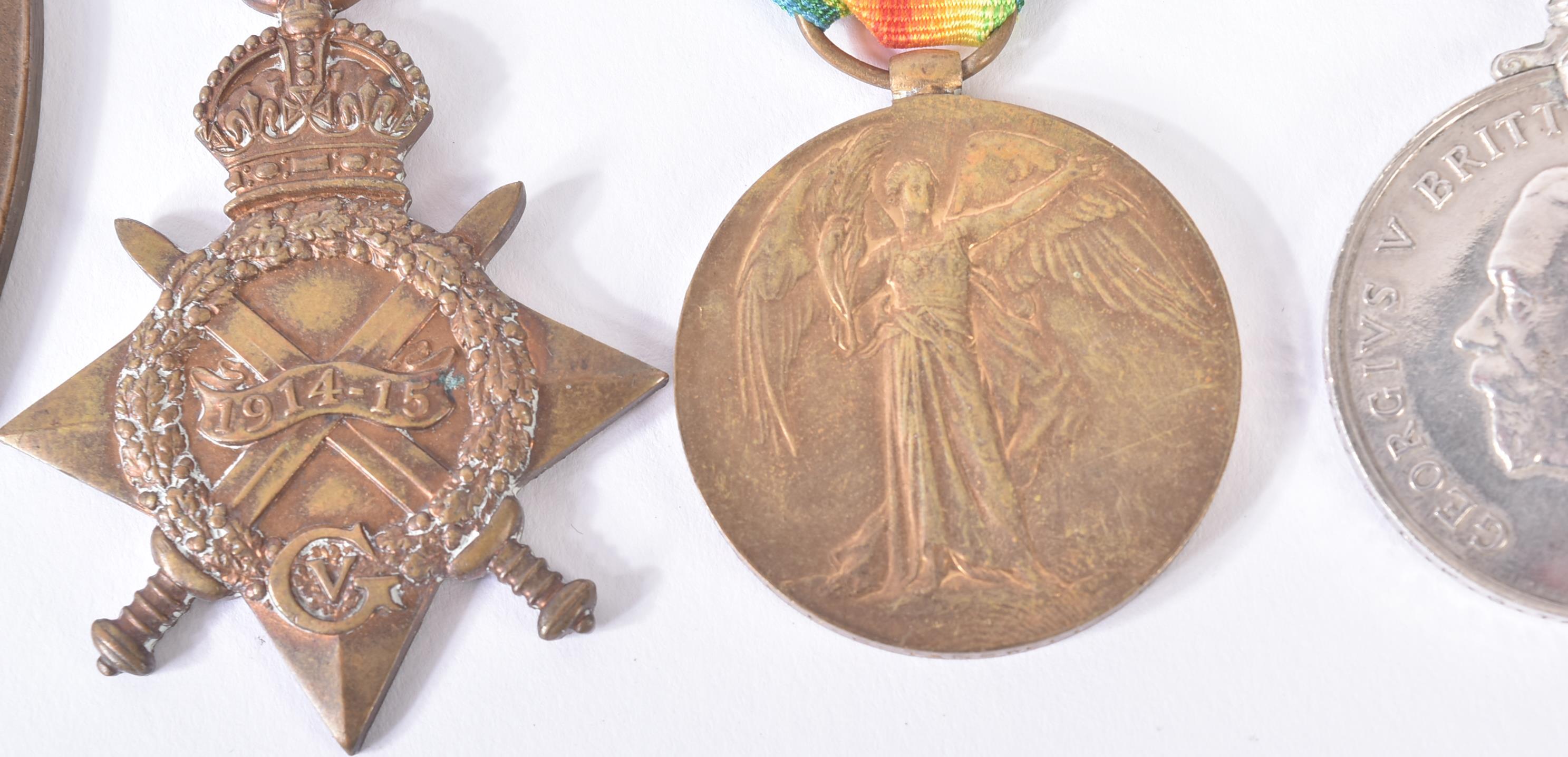 FIRST WORLD WAR MEDAL TRIO & DEATH PLAQUE - KINGS ROYAL RIFLE CORPS - Image 3 of 6