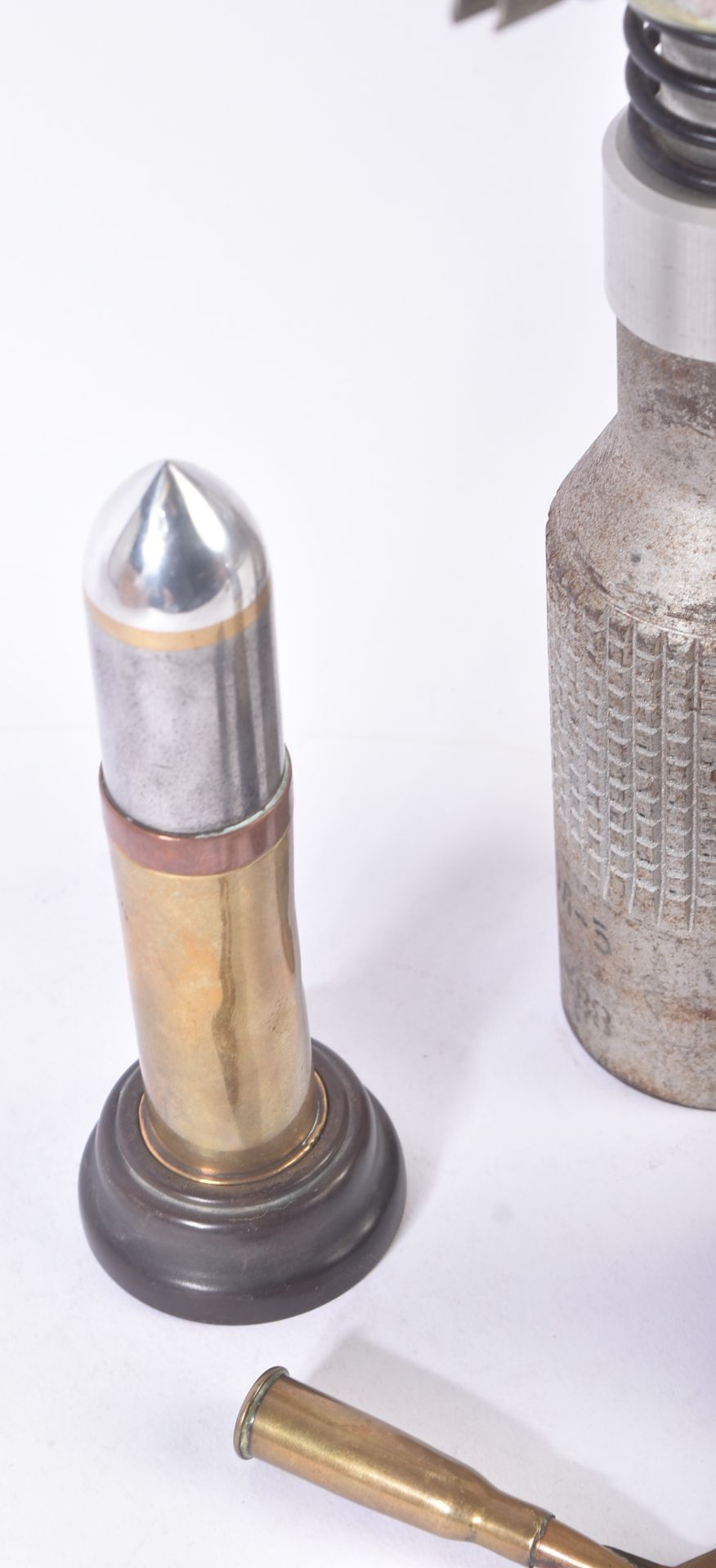 COLD WAR ERA RUSSIAN CLUSTER BUMB AND OTHER TRENCH ART PIECES - Image 5 of 8