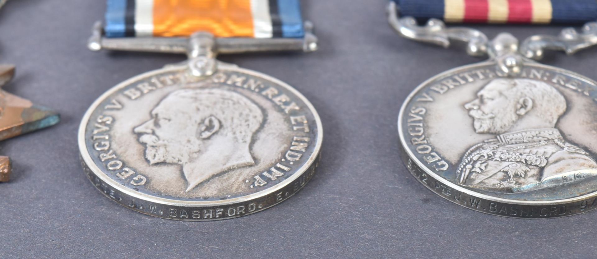 WWI FIRST WORLD WAR MEDAL GROUP - EAST SURREY REGIMENT - Image 5 of 6