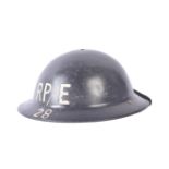 SECOND WORLD WAR BRITISH HOME FRONT REPAIR PARTY / ELECTRICAL HELMET