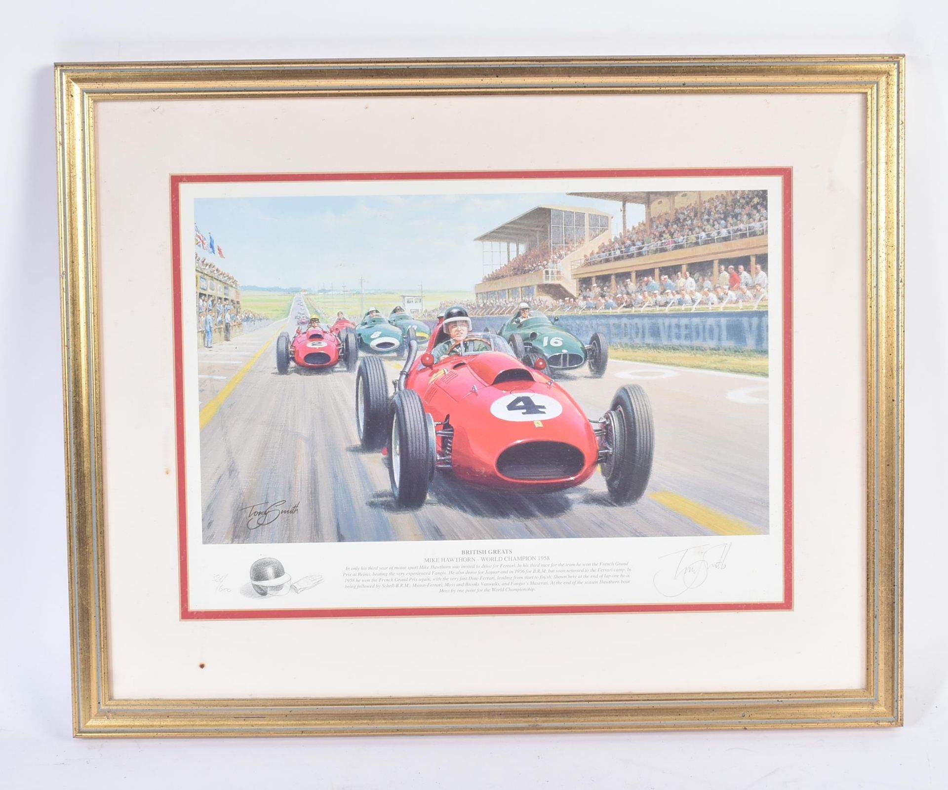 FORMULA 1 RACING - TONY SMITH - BRITISH GREATS - SIGNED PRINT - Bild 2 aus 6