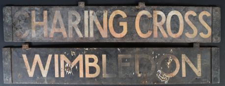 SET OF VINTAGE BUS / TRAM / TRAIN DESTINATION PLATES