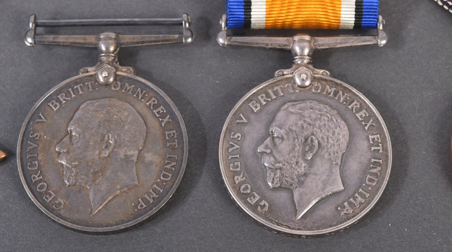 COLLECTION OF UNRELATED FIRST WORLD WAR CAMPAIGN MEDALS - Bild 3 aus 7
