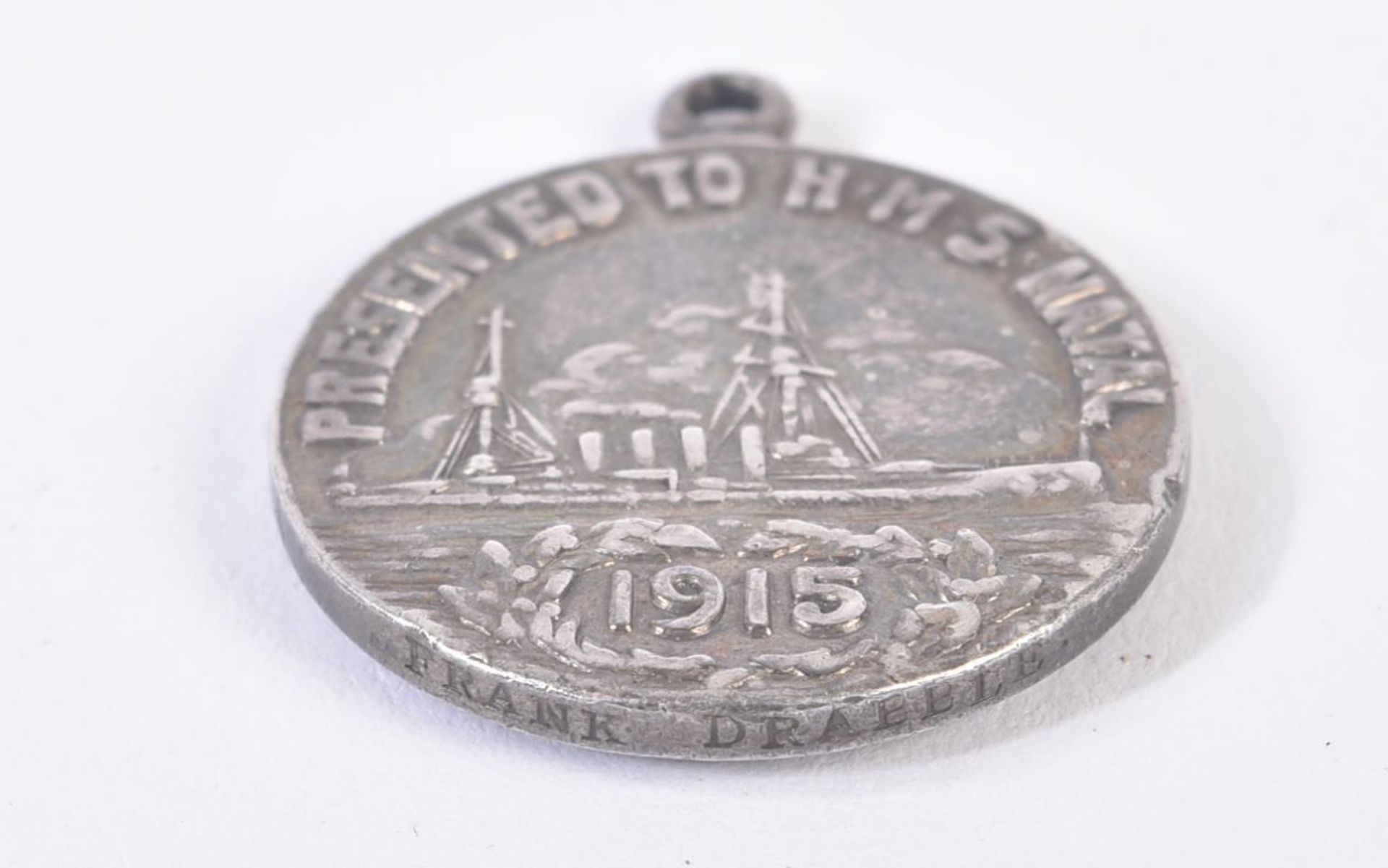 WWI FIRST WORLD WAR - SCARCE HMS NATAL MEDAL - Image 3 of 4