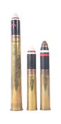 FIRST & SECOND WORLD WAR BRITISH 2 POUNDER ARTILLERY SHELL CASES