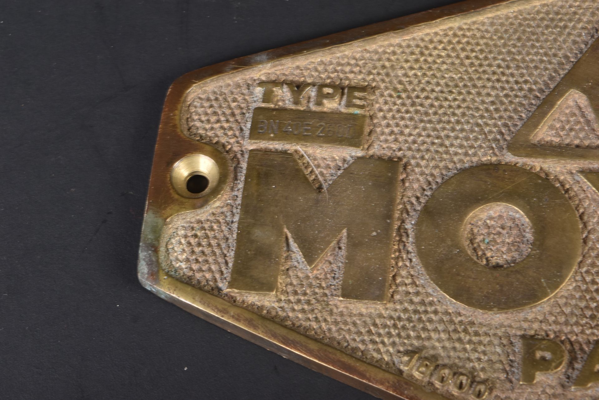 RAILWAY - ORIGINAL 1970S FRENCH MOYSE LOCOMOTIVE PLATE - Image 3 of 5