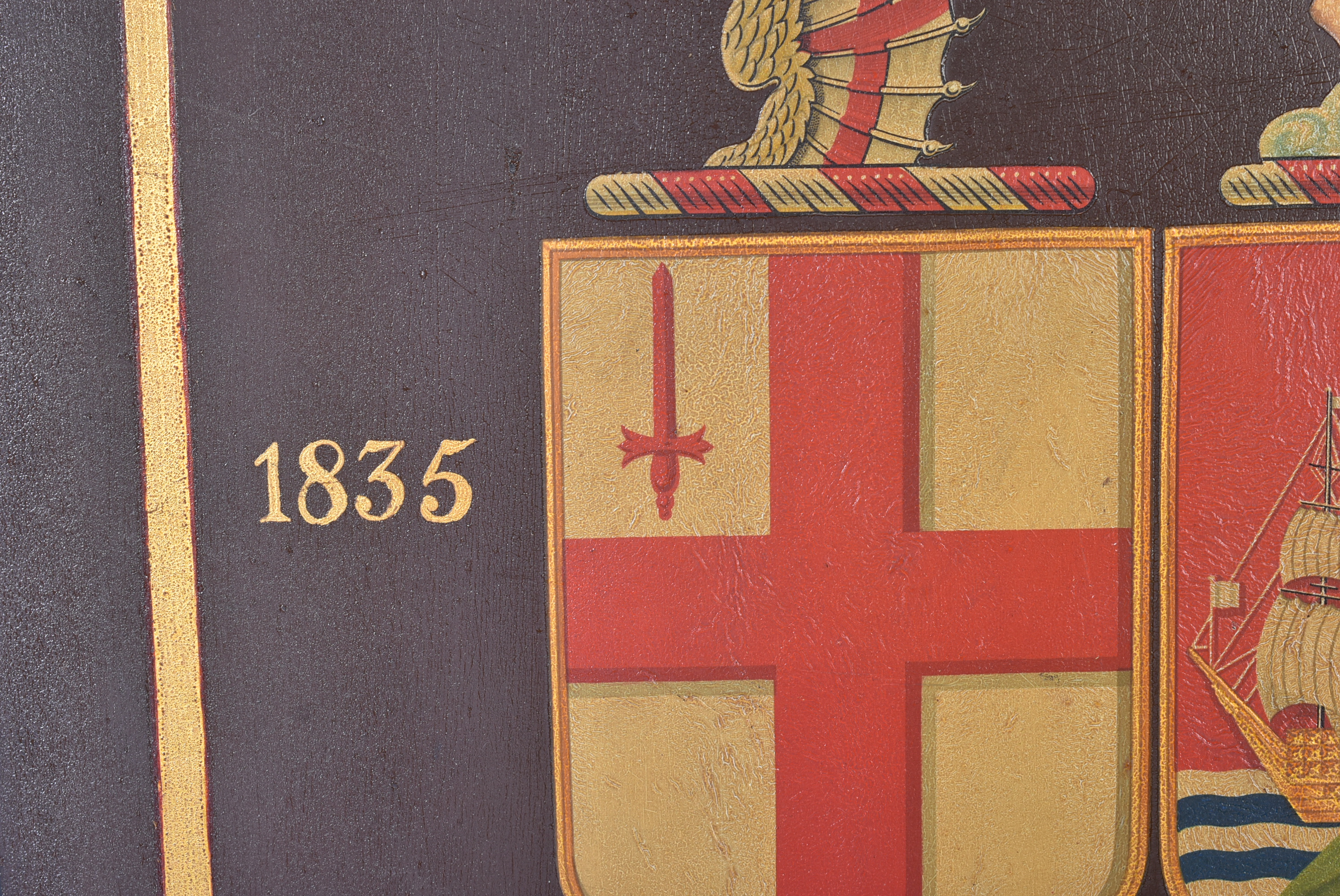 MID 20TH CENTURY VINTAGE GREAT WESTERN RAILWAYS COAT OF ARMS - Image 2 of 5