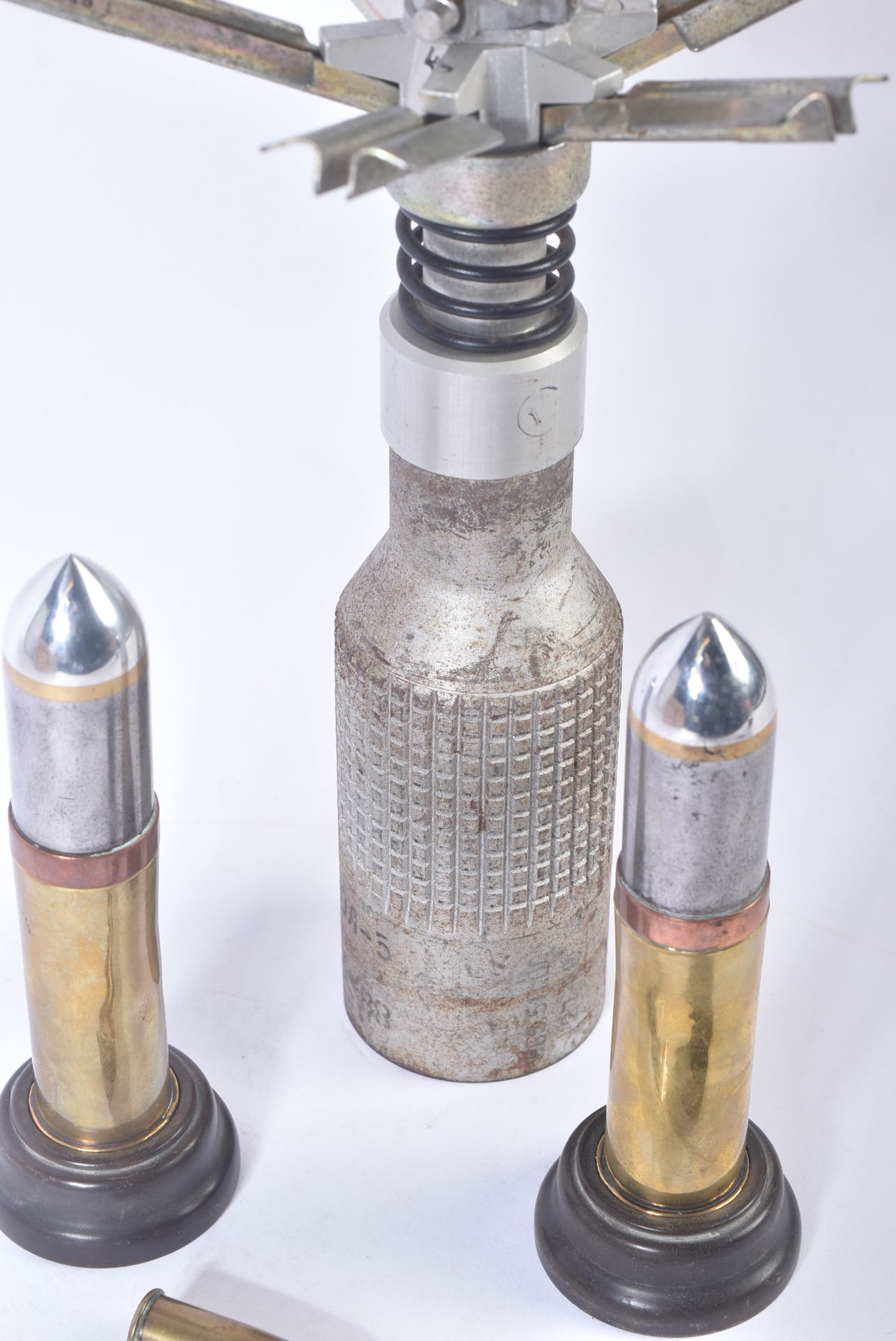 COLD WAR ERA RUSSIAN CLUSTER BUMB AND OTHER TRENCH ART PIECES - Image 4 of 8