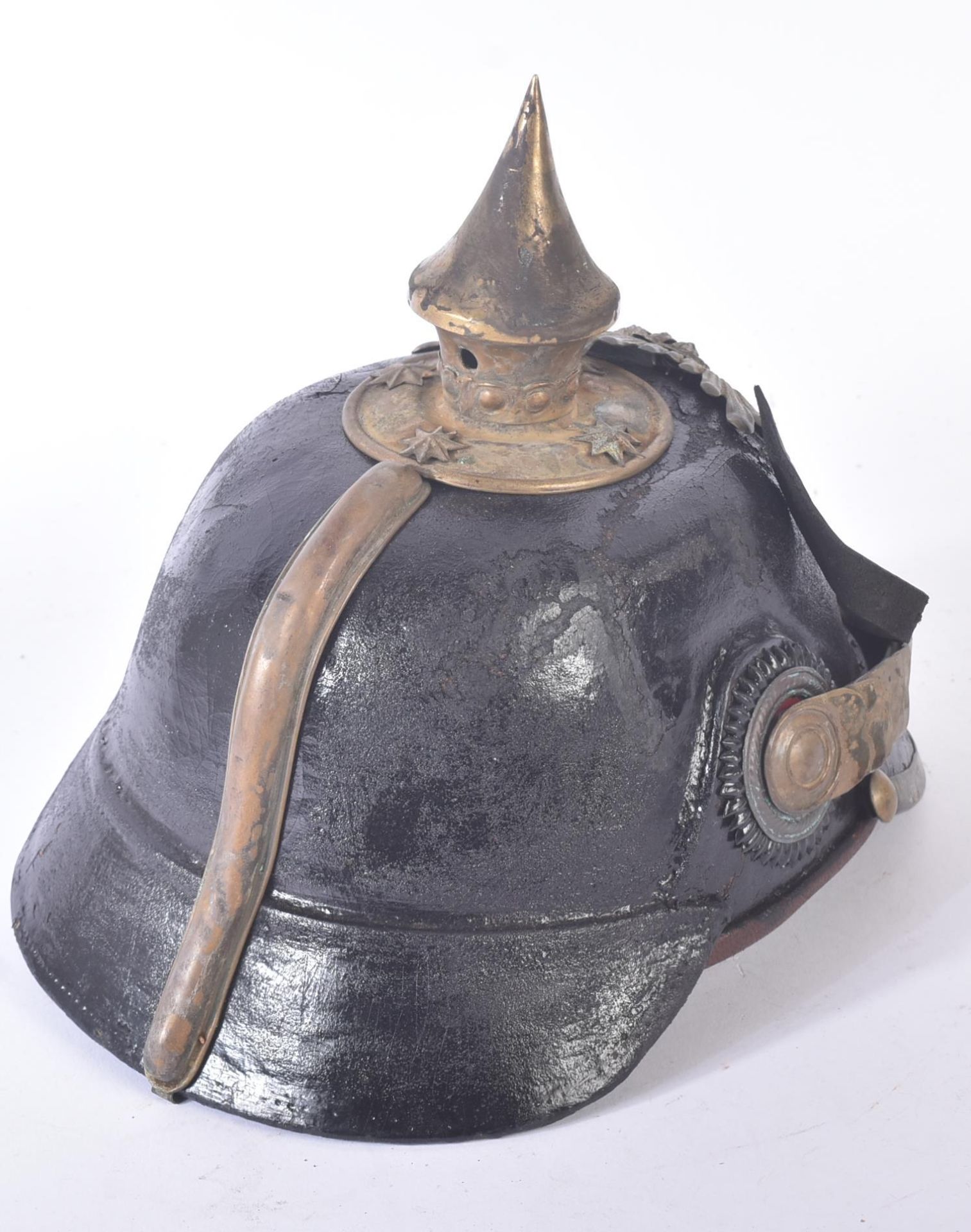 WWI FIRST WORLD WAR IMPERIAL GERMAN SAXON REGIMENT PICKELHAUBE - Image 5 of 6