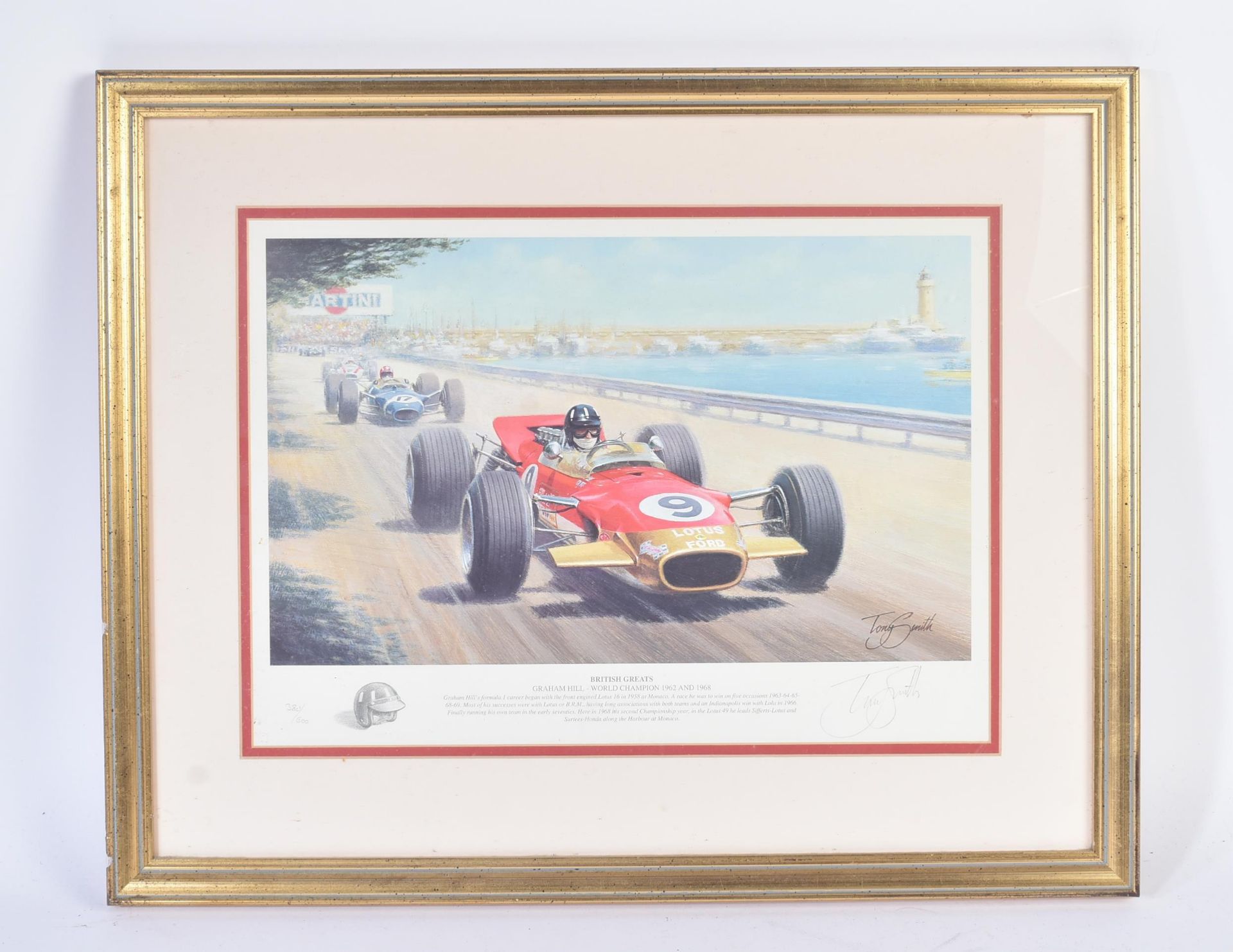 FORMULA 1 RACING - TONY SMITH - BRITISH GREATS - SIGNED PRINT - Bild 2 aus 6