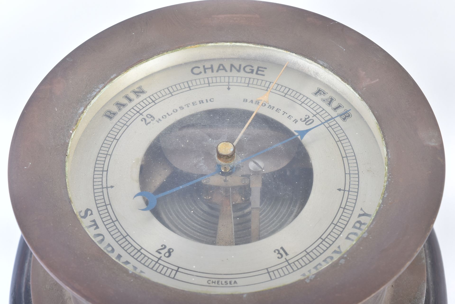 VINTAGE CHELSEA SHIPS BELL CLOCK & HOLOSTERIC BAROMETER - Image 3 of 5