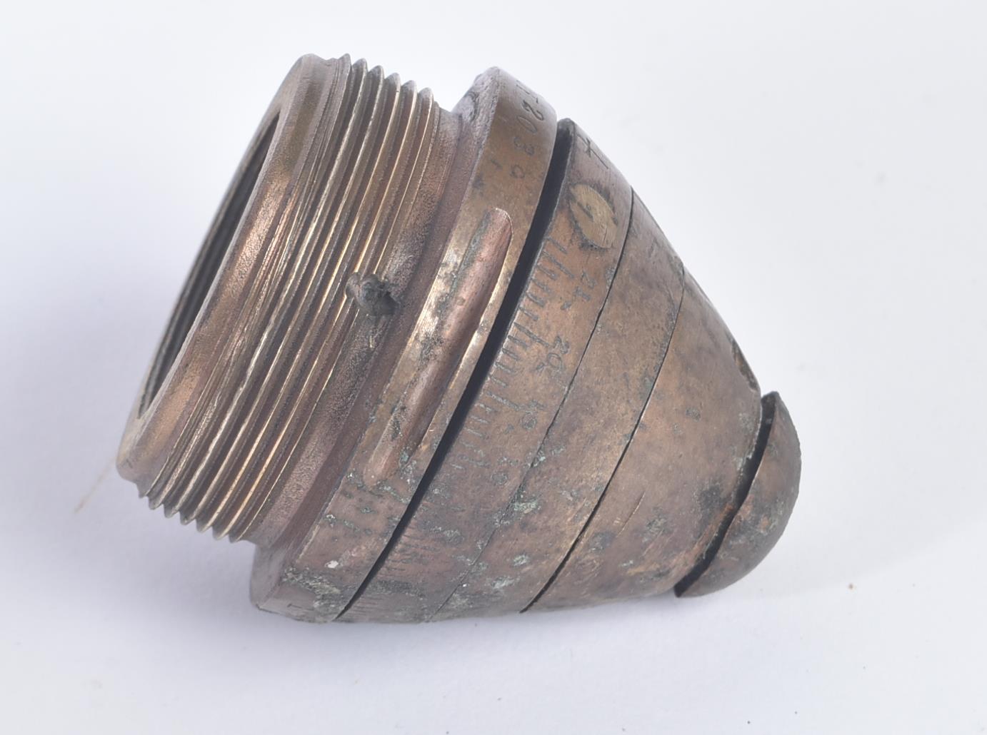 FIRST WORLD WAR BRITISH 18 POUNDER SHRAPNEL SHELL & CARTRIDGE - Image 7 of 8