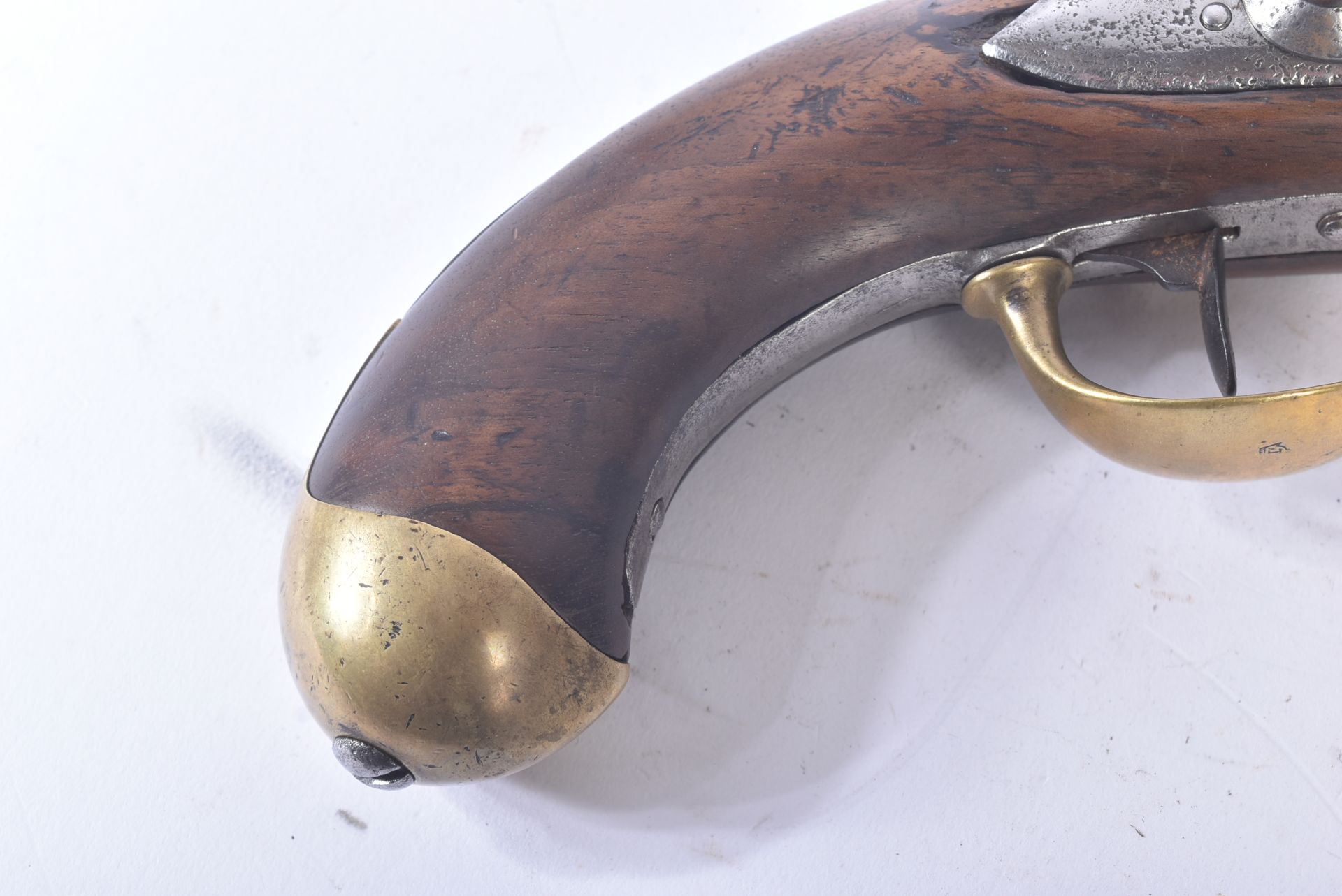 EARLY 19TH CENTURY FRENCH 1ST EMPIRE NAPOLEONIC FLINTLOCK PISTOL - Image 5 of 7