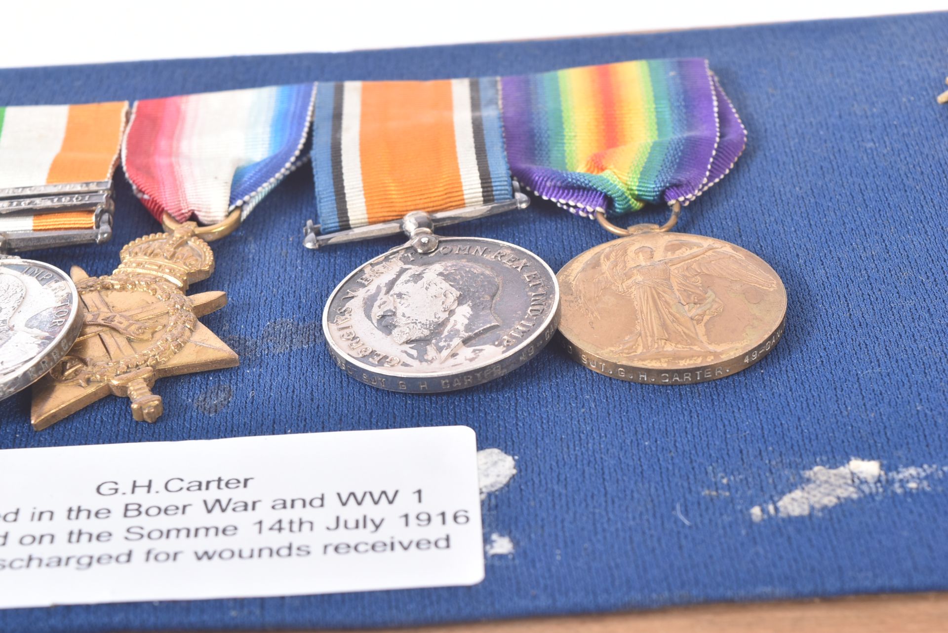 BOER WAR & WWI MEDAL GROUP - KINGS ROYAL RIFLES & 49TH CANADIAN EDMONTON REG - Image 7 of 9