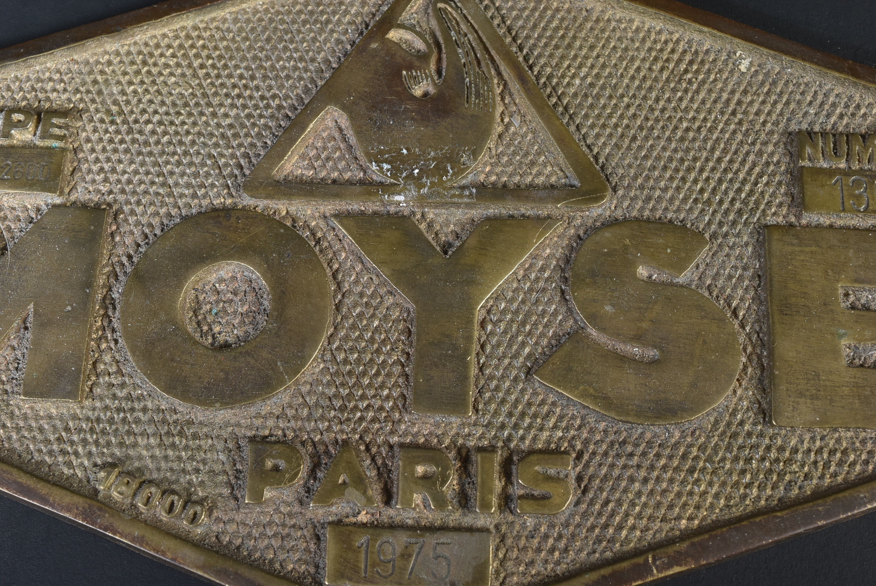 RAILWAY - ORIGINAL 1970S FRENCH MOYSE LOCOMOTIVE PLATE - Image 2 of 5