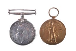 WWI FIRST WORLD WAR MEDAL DUO - GLOUCESTERSHIRE REGIMENT