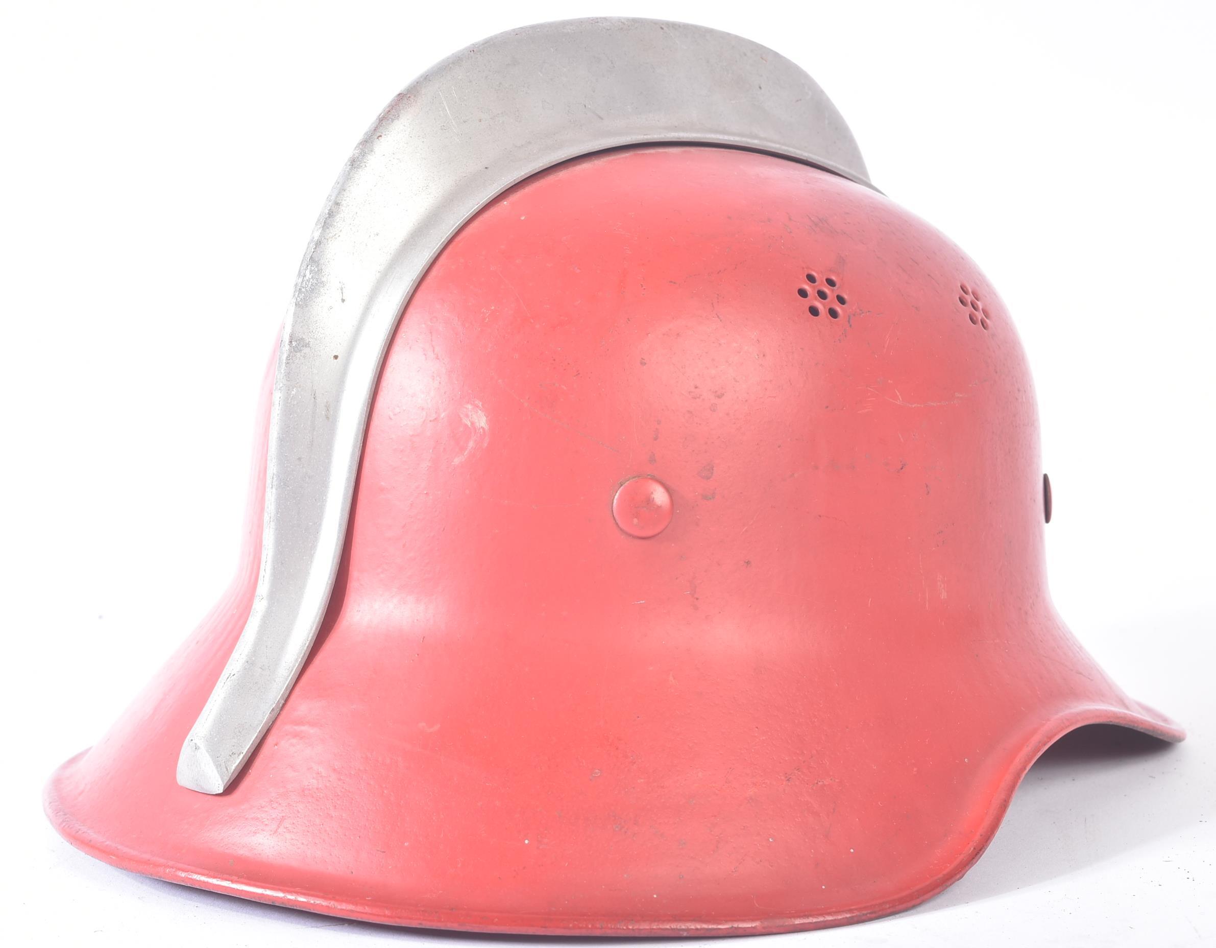 WWII SECOND WORLD WAR GERMAN VOLKSWAGEN FACTORY FIRE CREW HELMET - Image 4 of 6