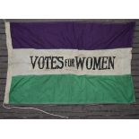 SUFFRAGETTE INTEREST - ' VOTES FOR WOMEN ' FLAG