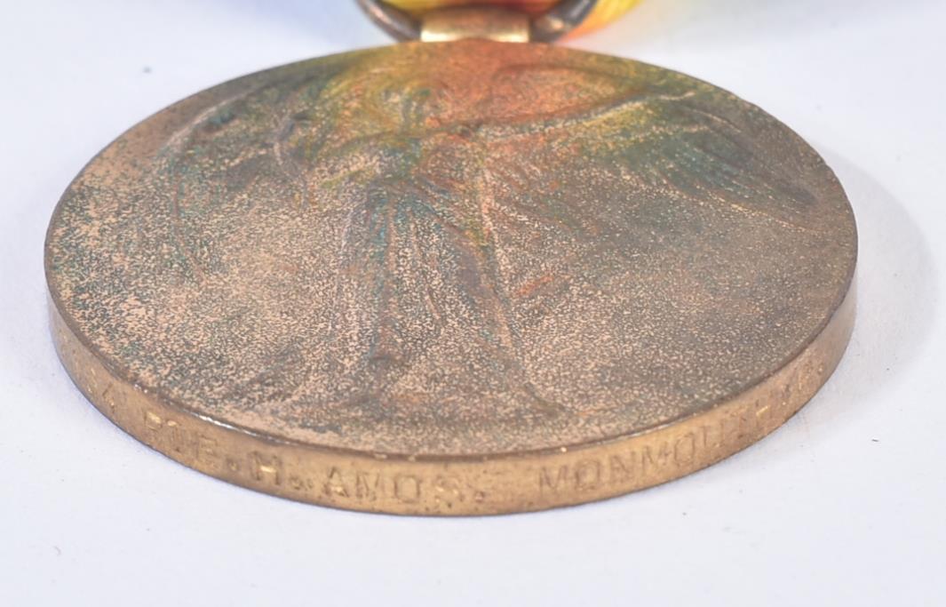 WWI FIRST WORLD WAR MEDAL TRIO - MONMOUTH REGIMENT - Image 6 of 6