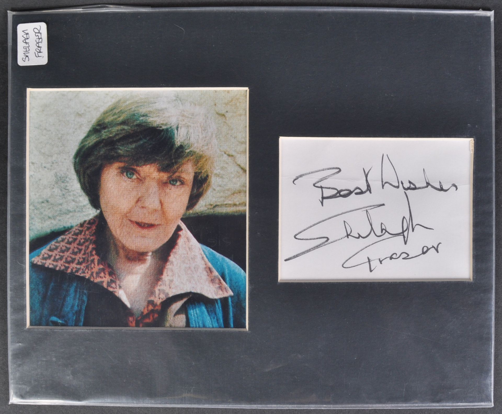 STAR WARS - SHELAGH FRASER (1920-2000) AUNT BERU AUTOGRAPH