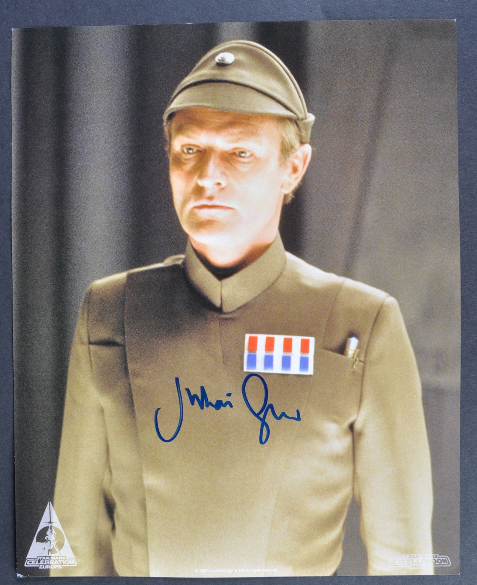 STAR WARS - JULIAN GLOVER (GENERAL VEERS) - CELEBRATION SIGNED 8X10"