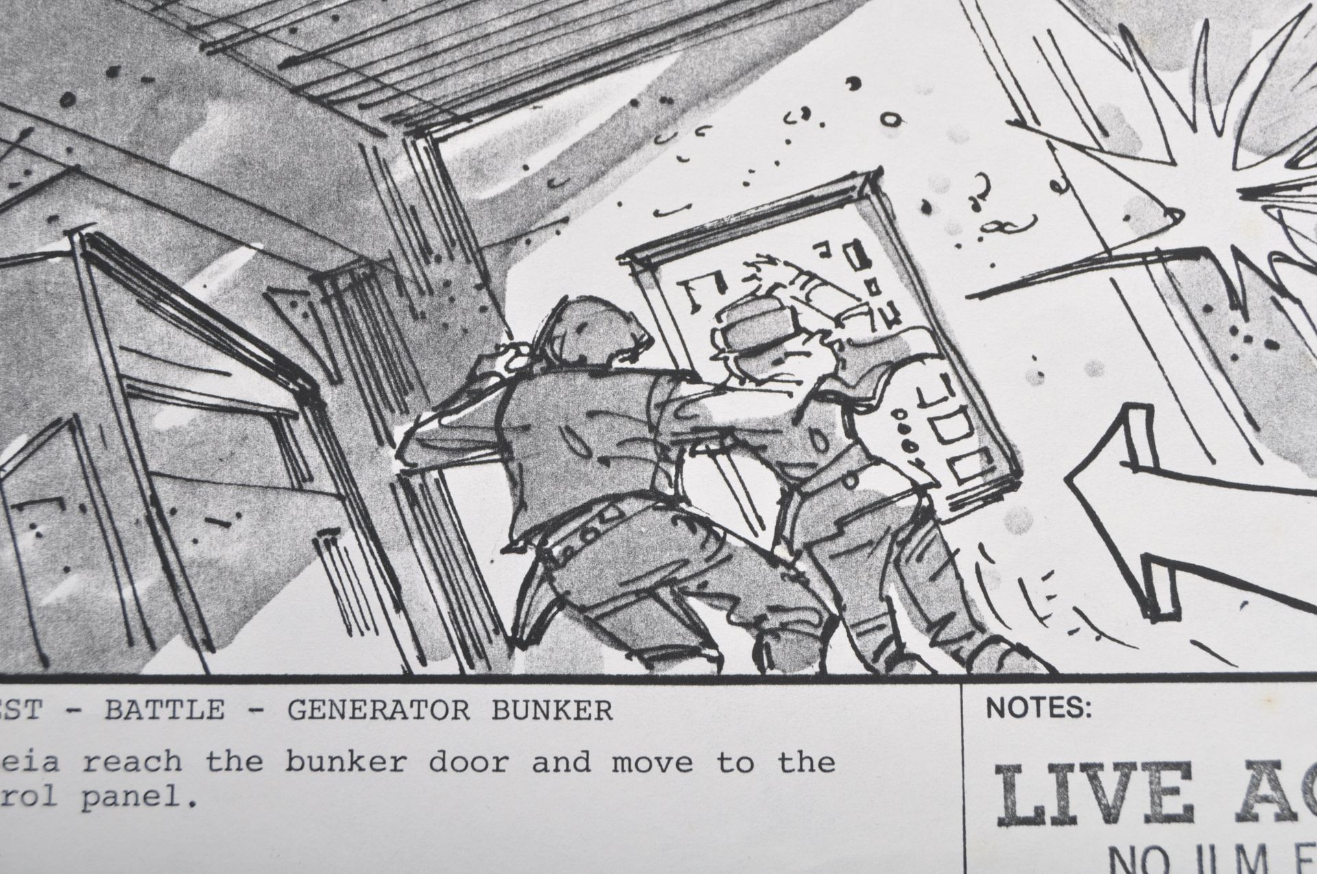 STAR WARS; RETURN OF THE JEDI (1983) - PRODUCTION USED STORYBOARD - Image 2 of 3