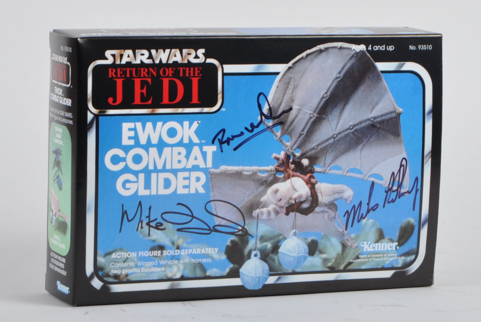 STAR WARS - AUTOGRAPHED EWOK COMBAT GLIDER BOX