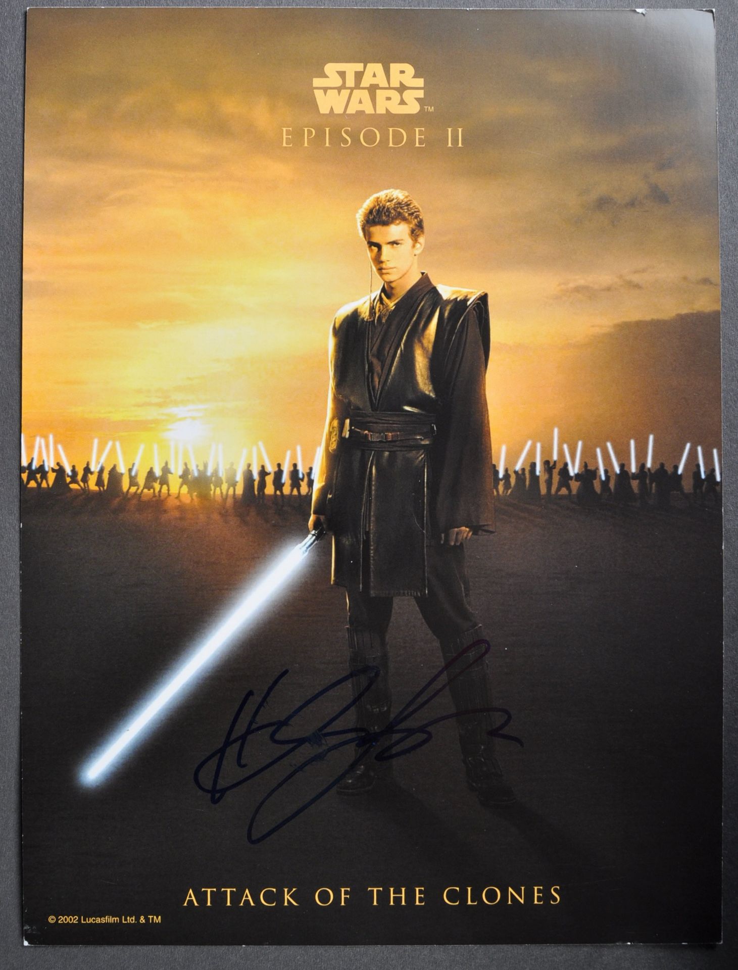 STAR WARS - HAYDEN CHRISTENSEN - AUTOGRAPHED PHOTO - AFTAL